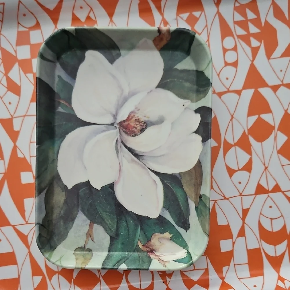 IKEA Orange and Green Decorative Vanity Trays
